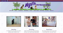 Desktop Screenshot of mysticpetresort.com